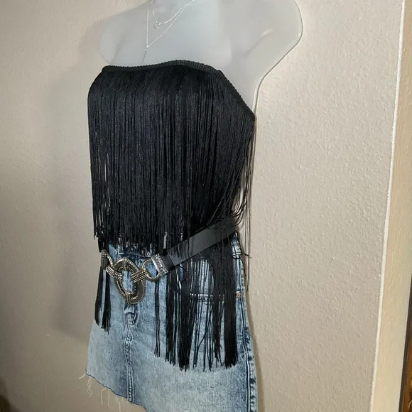 FRINGE CROP TOP - Picture 4 of 10